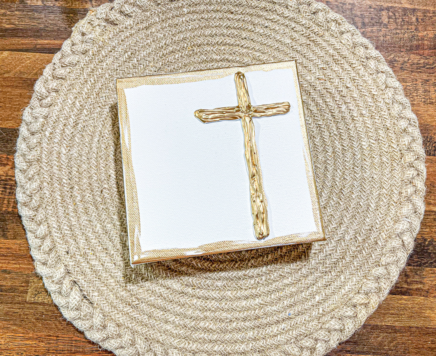 Gold Cross Canvas - Custom