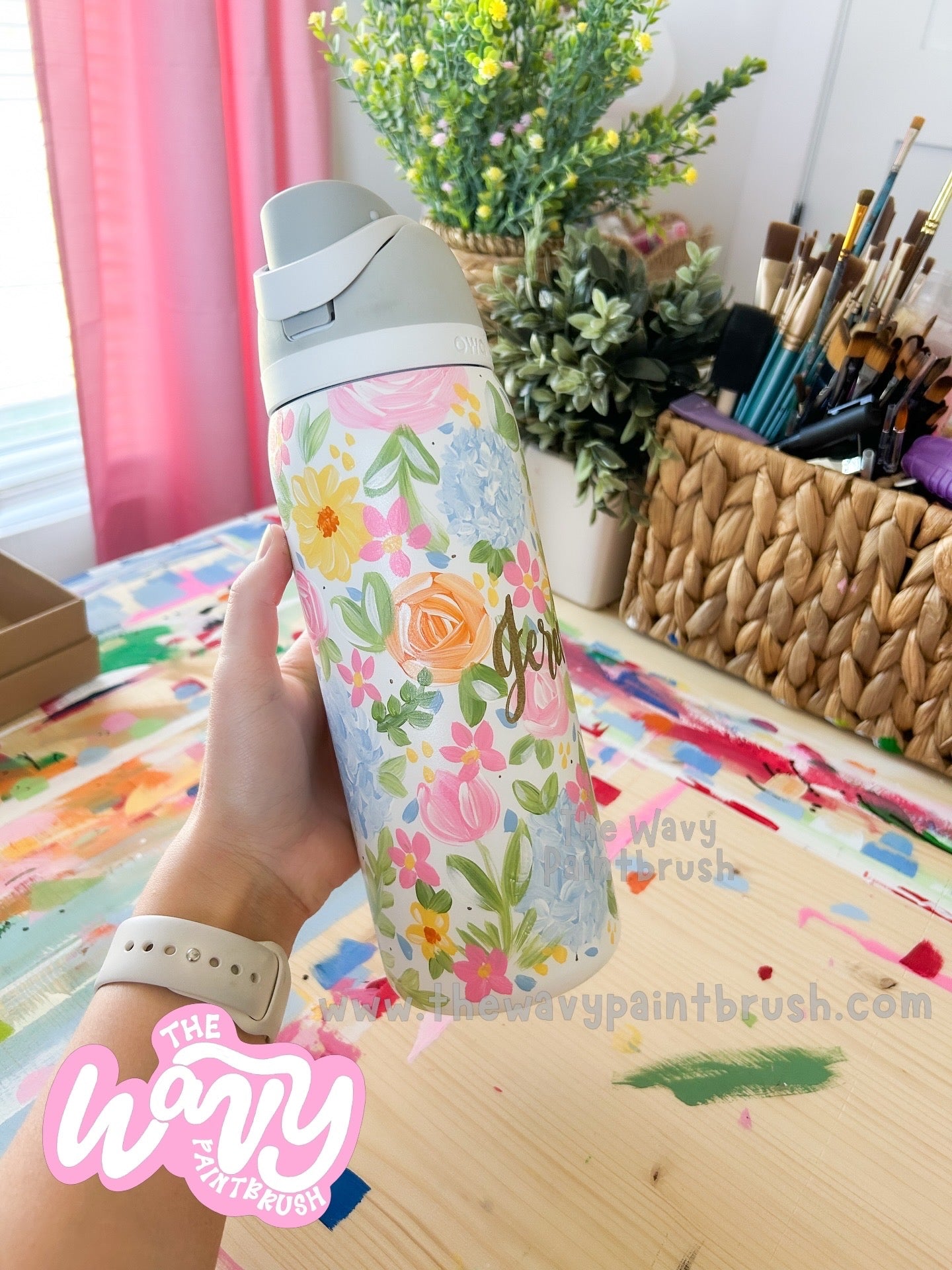 Custom Hand-Painted Bottle - FULLY custom
