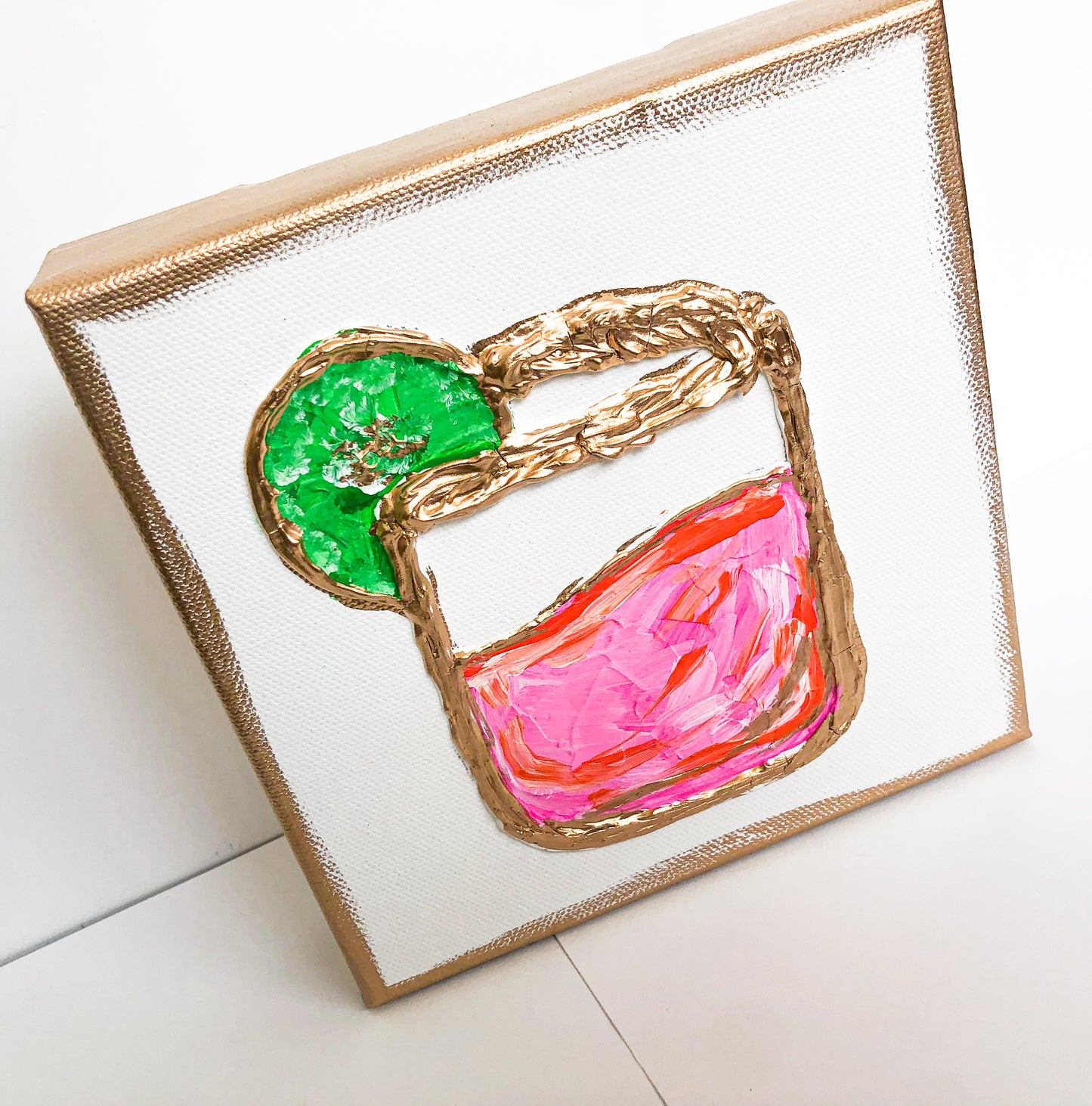 Drink + Textured Art