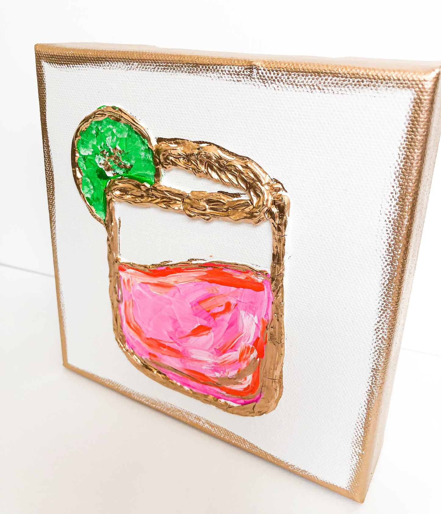 Drink + Textured Art