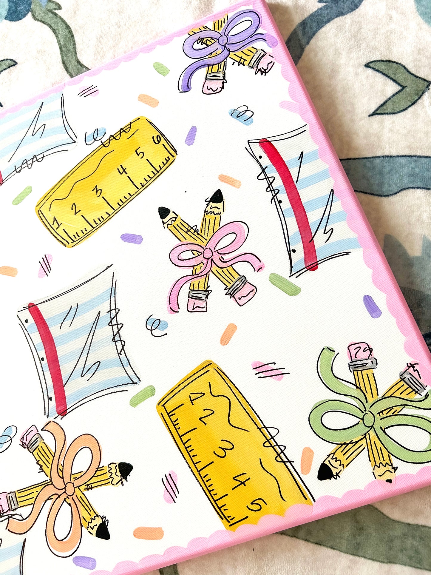 Back to School Confetti | 20x20 Canvas