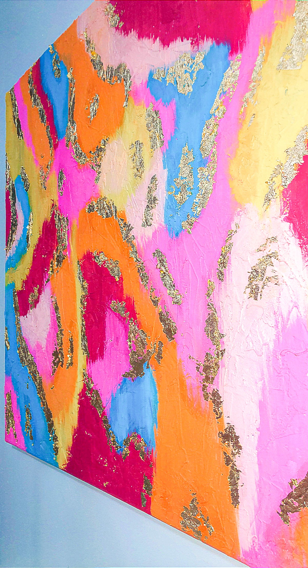 Textured + Gold Color Blast Canvas