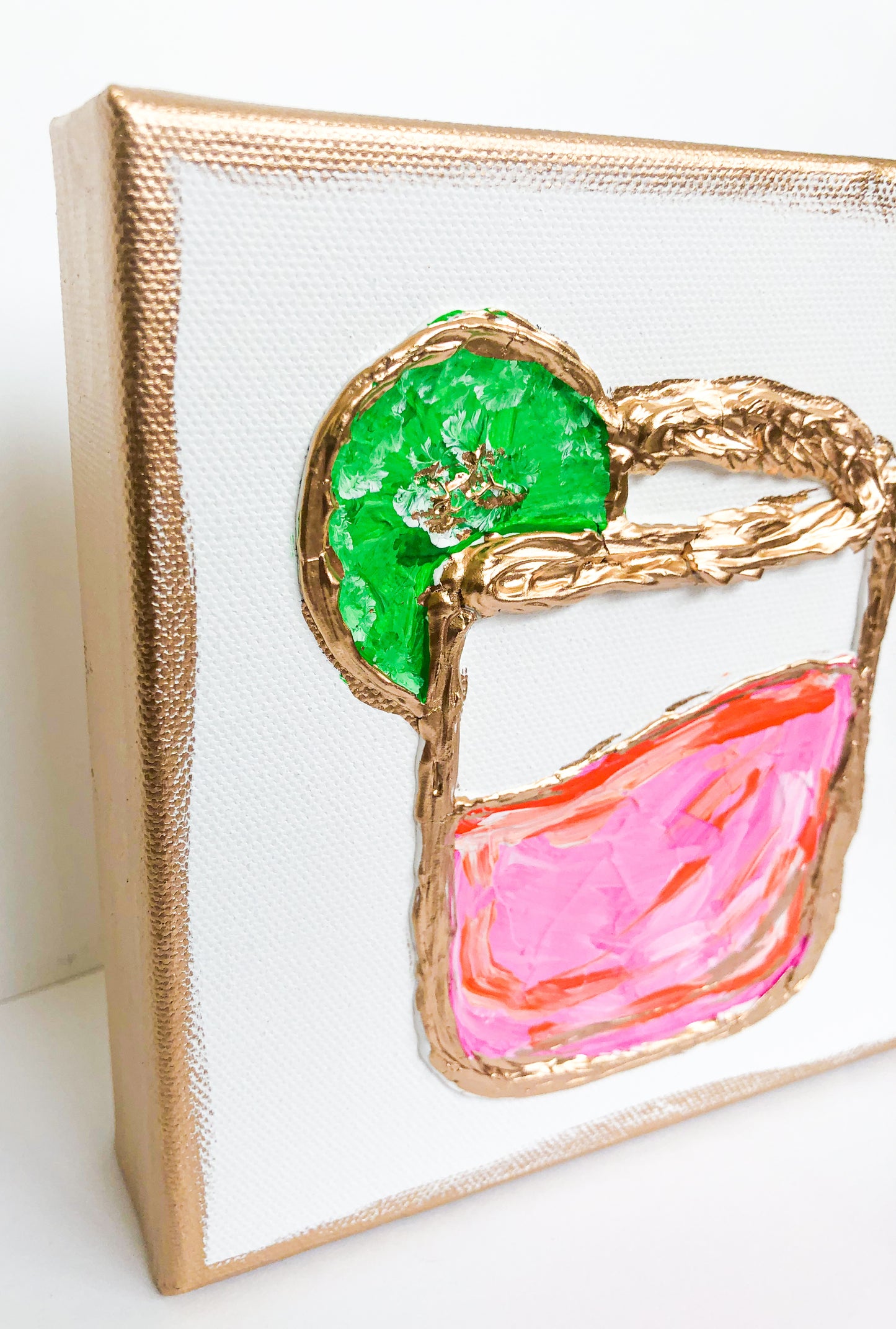 Drink + Textured Art