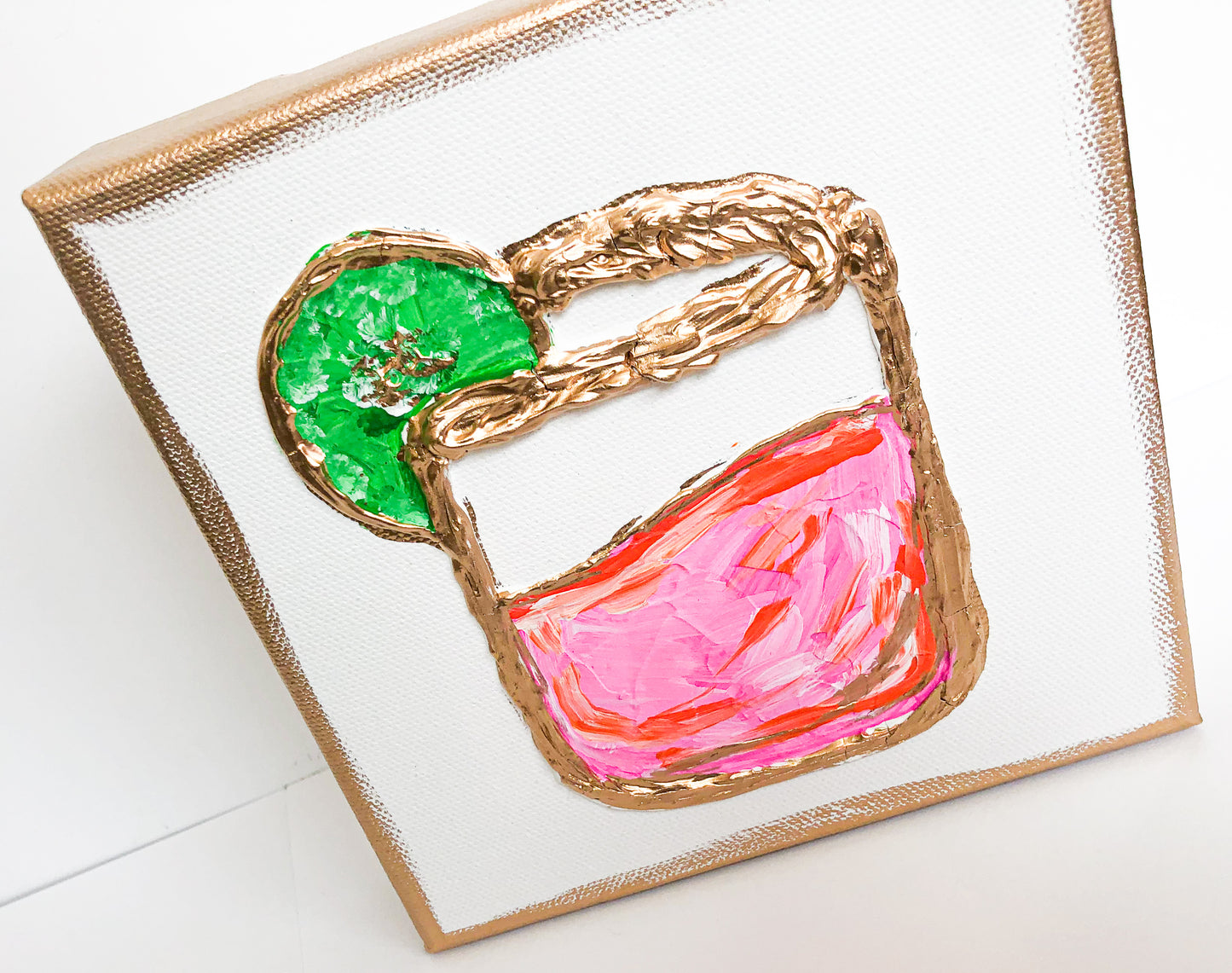 Drink + Textured Art