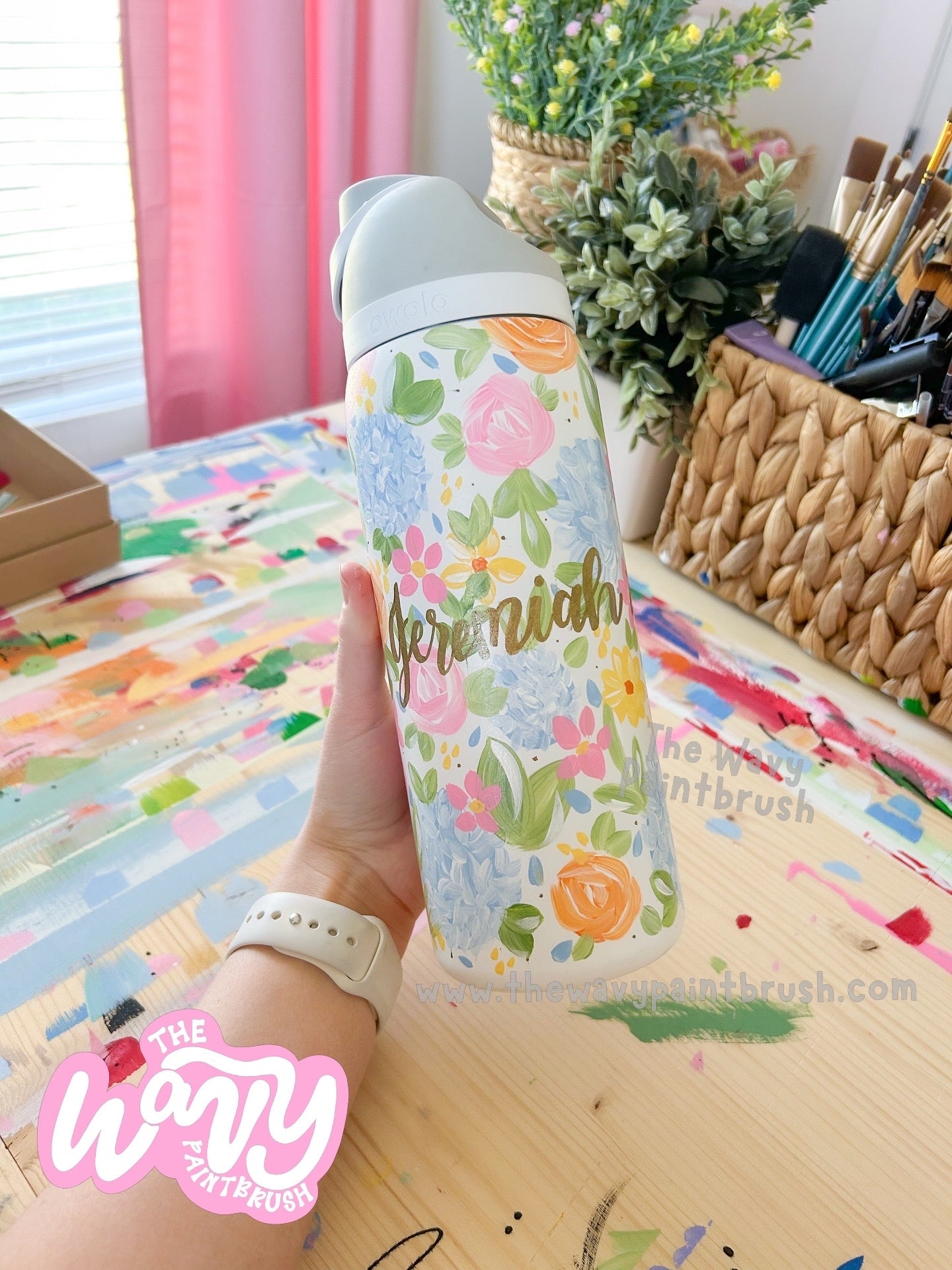 Custom Hand-Painted Bottle - FULLY custom