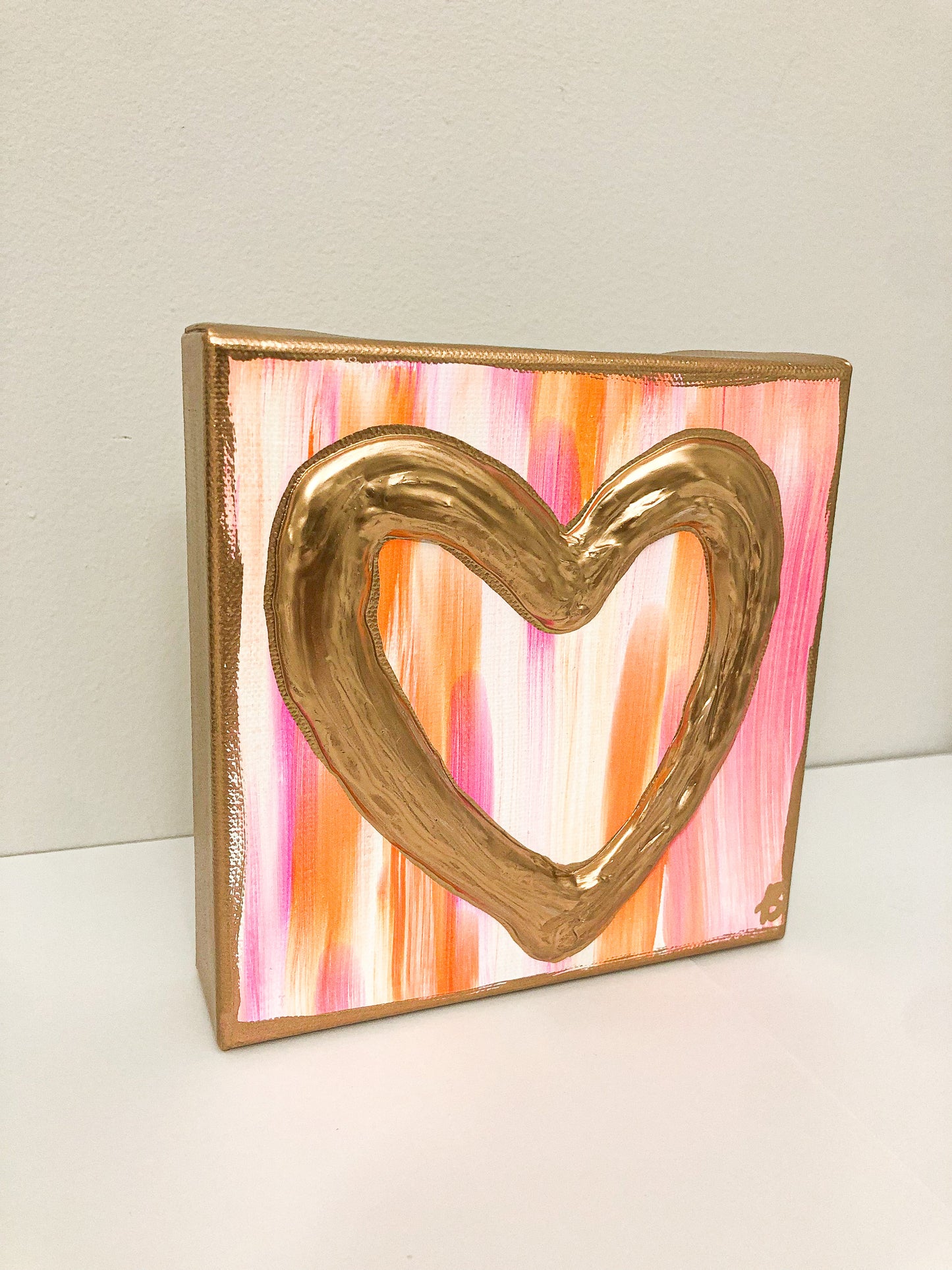 Color Swipe Gold Heart