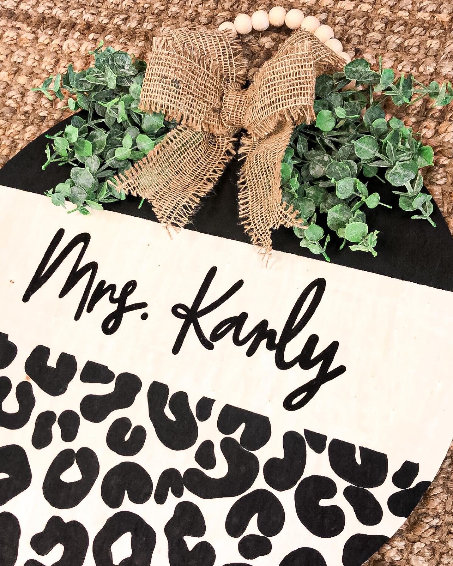 Leopard Door Hanger