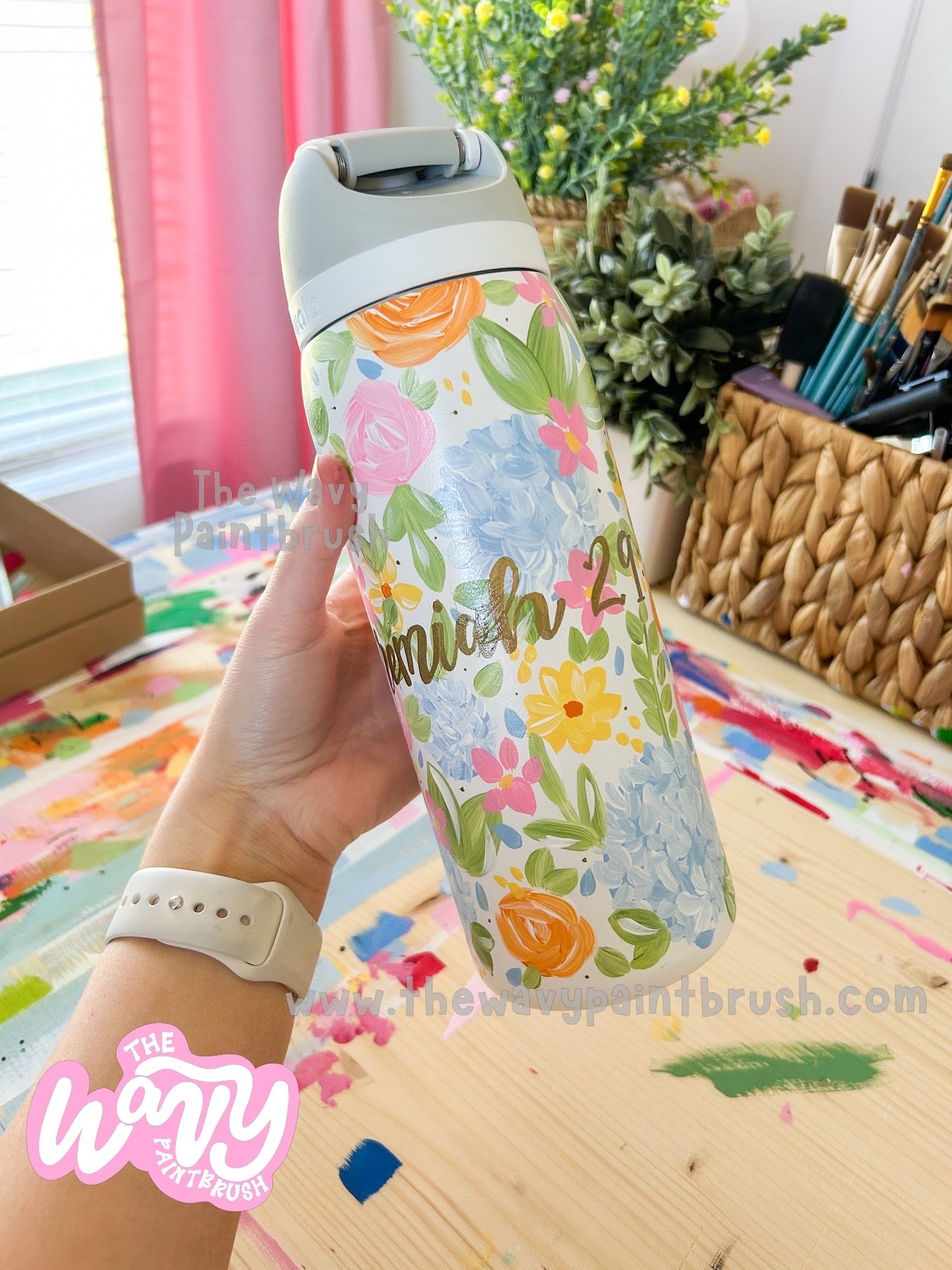 Custom Hand-Painted Bottle - FULLY custom
