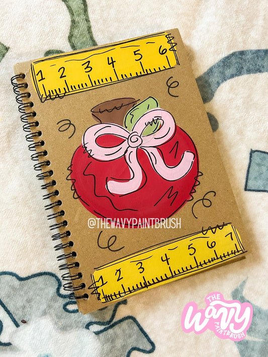 Custom Hand Painted Spiral Bound Notebooks - Back to School