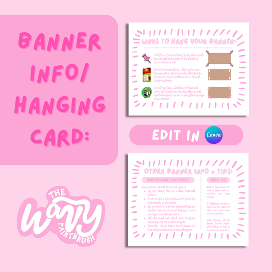 Banner Info/Hanging Card Template (5.5”W x 4.25”H)