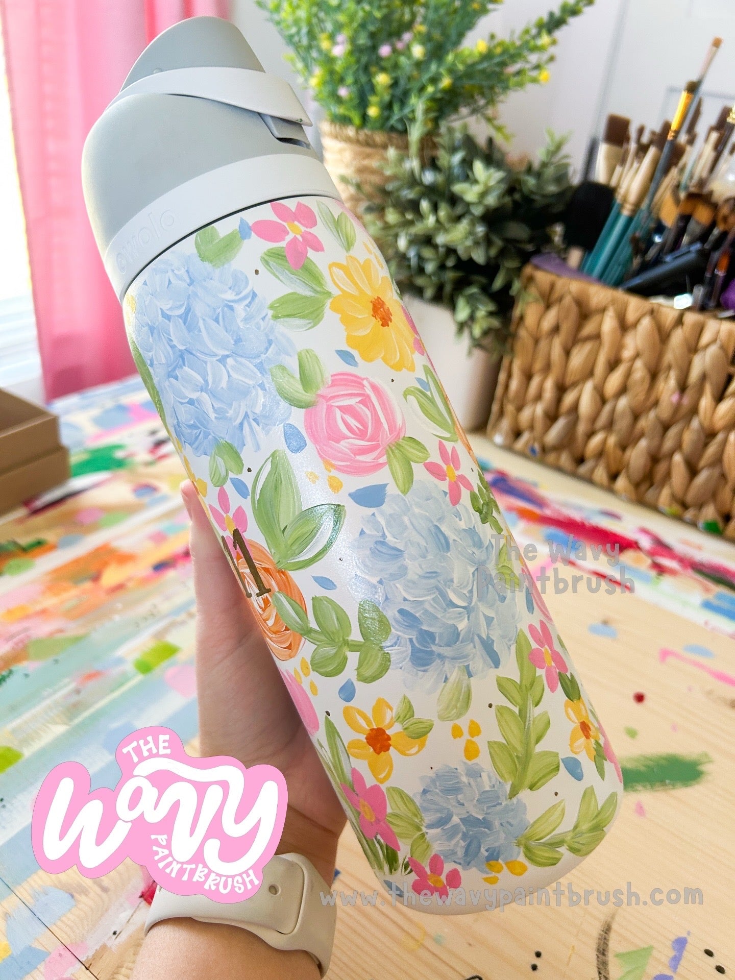 Custom Hand-Painted Bottle - FULLY custom