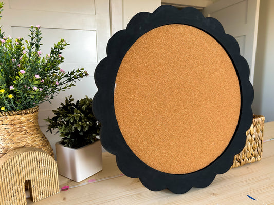 Custom - Black Circle Cork Board