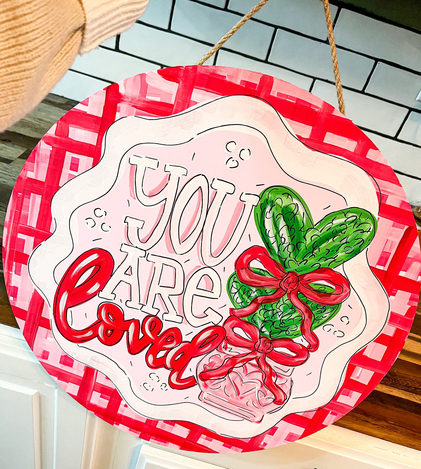 “You Are Loved” Valentine’s Door Hanger
