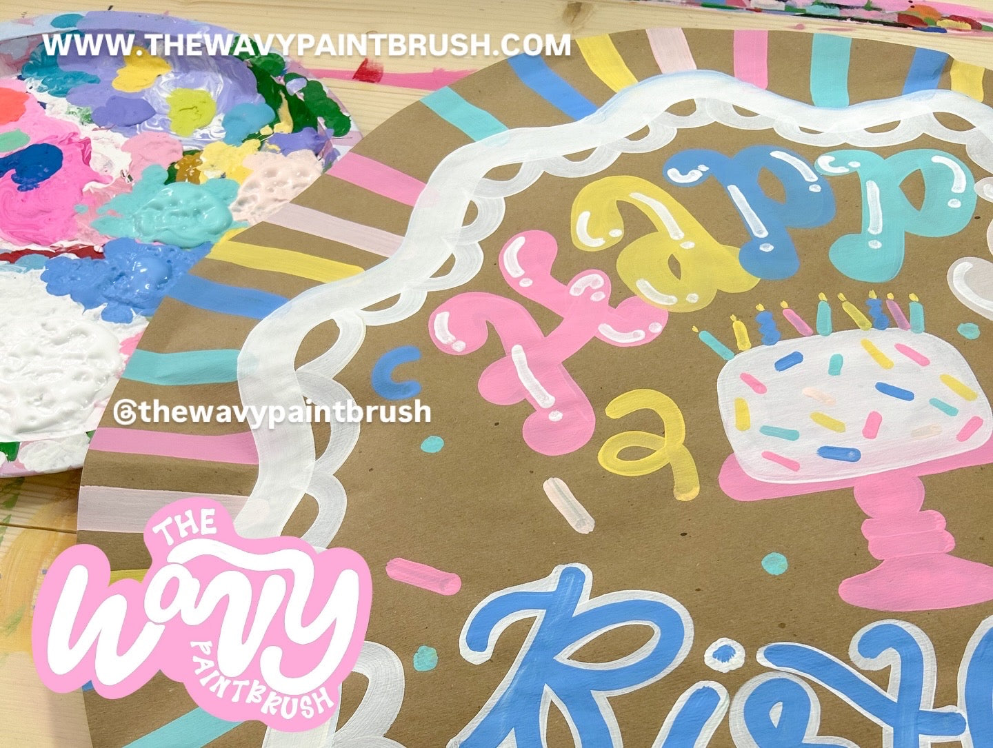Custom PopOut 3D Party Signs - PLAIN EDGE