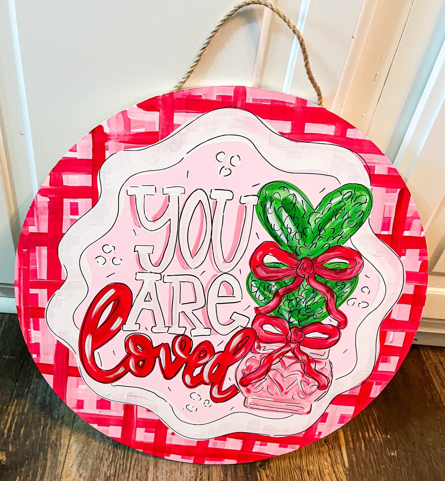 “You Are Loved” Valentine’s Door Hanger