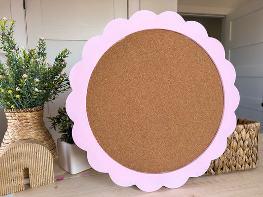 Custom - Pink Circle Cork Board