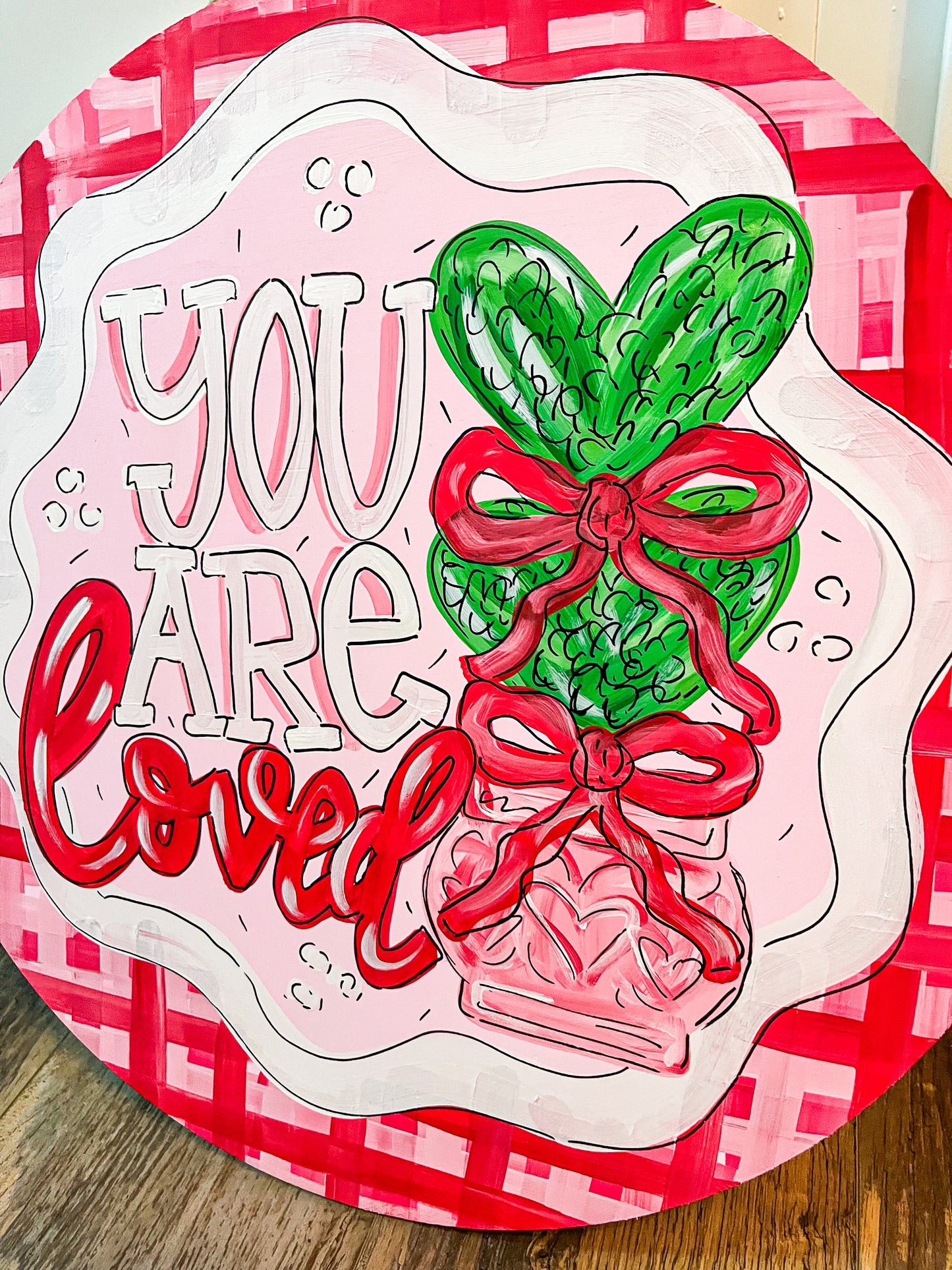 “You Are Loved” Valentine’s Door Hanger