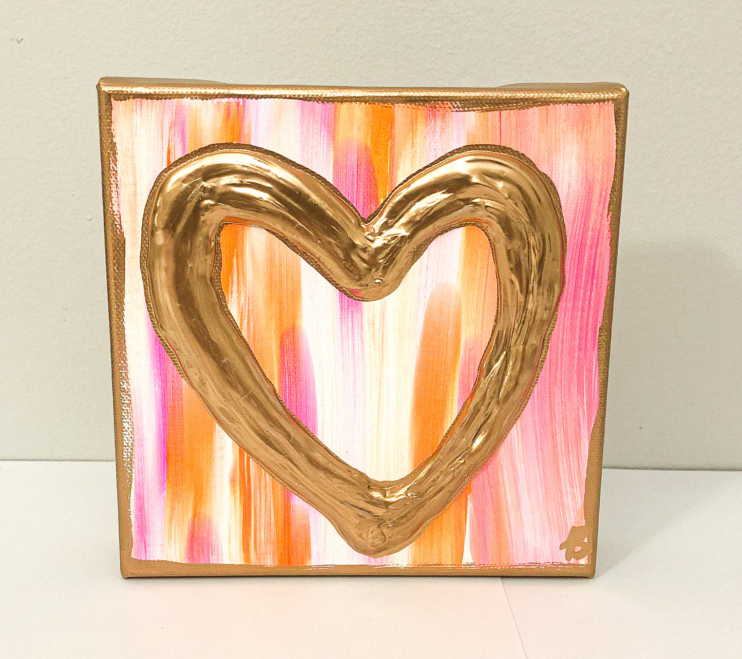 Color Swipe Gold Heart