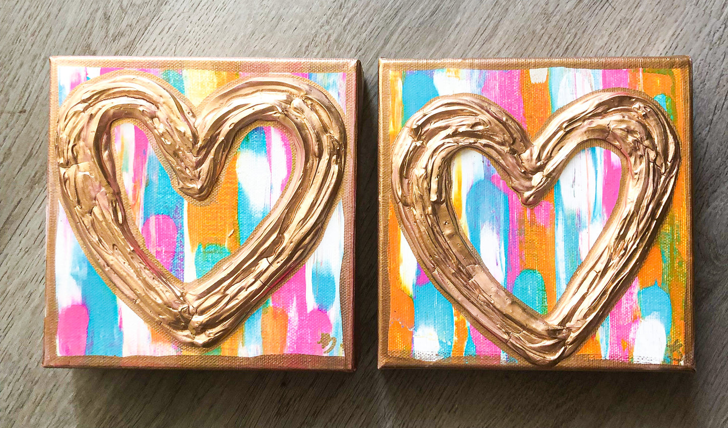 Color Swipe Gold Heart