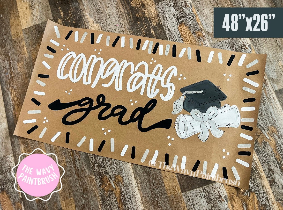 Graduation Butcher Paper Banners - Custom