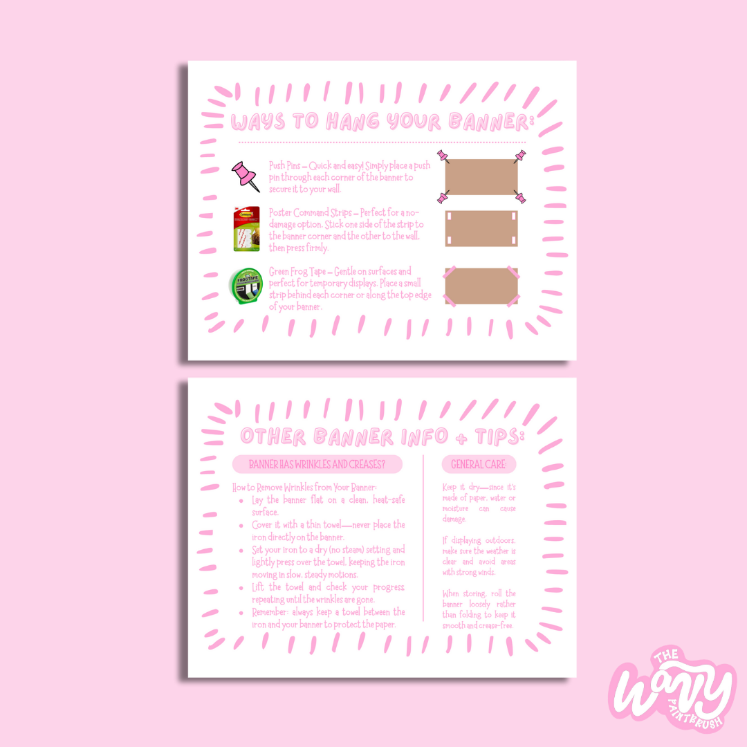 Banner Info/Hanging Card Template (5.5”W x 4.25”H)