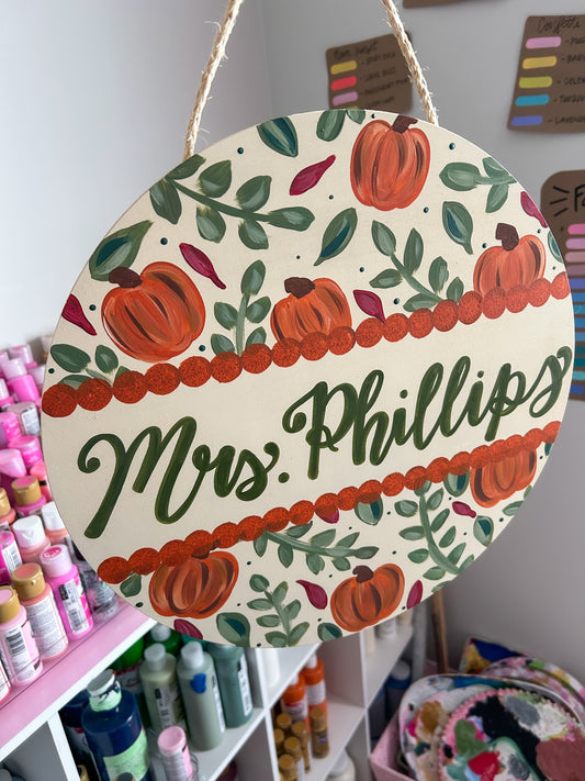 Fall Door Hanger Preorder - Design #4