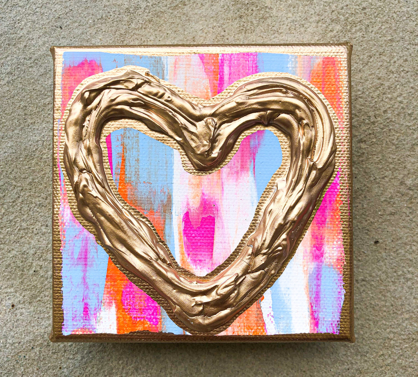 Color Swipe Gold Heart