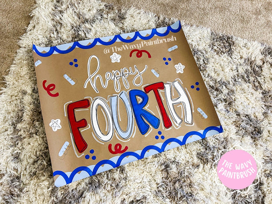 Happy Fourth | Mini Banner - Preorder (Design #1)