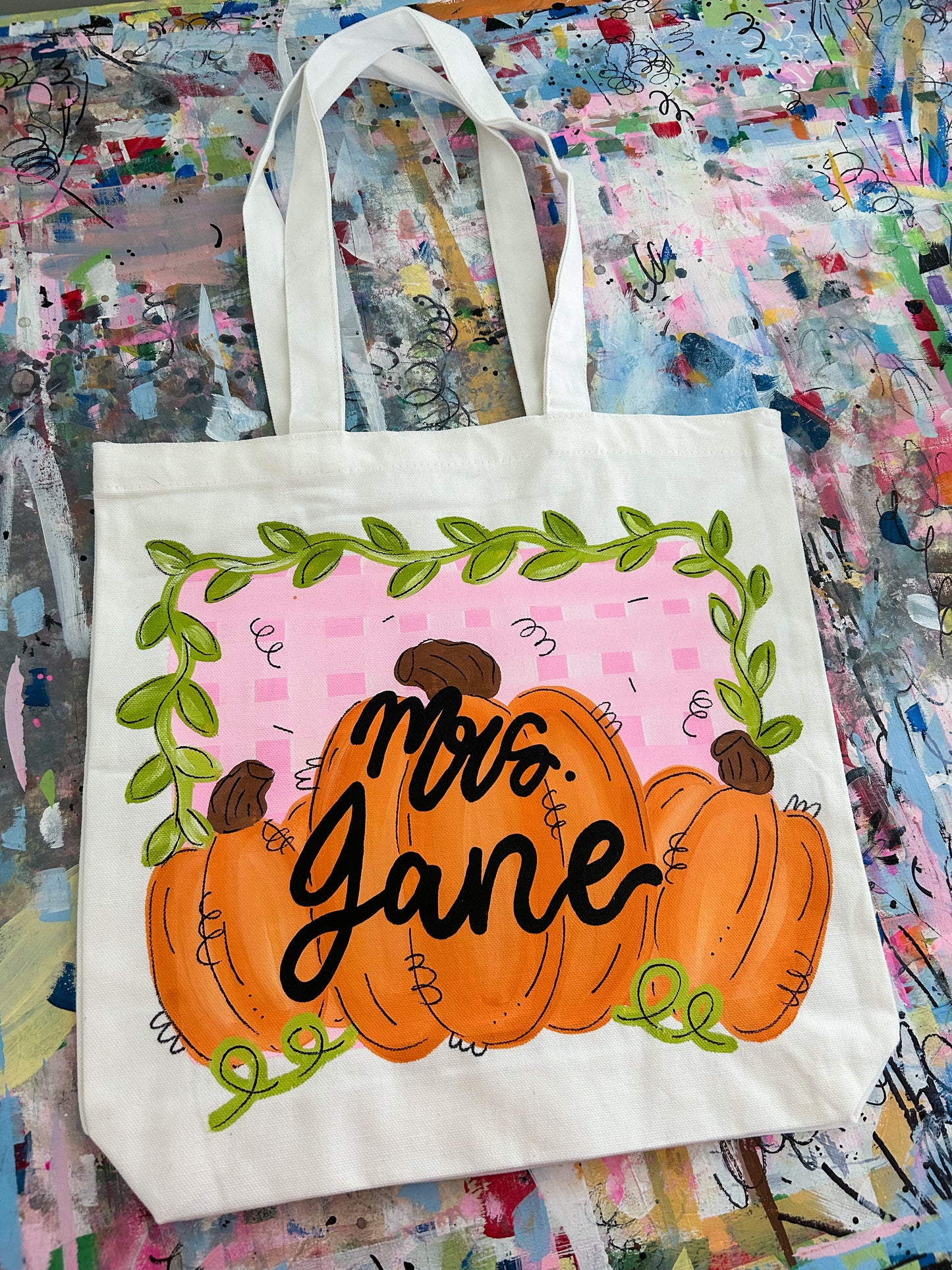 Fall Canvas Tote Design #4 | Preorder