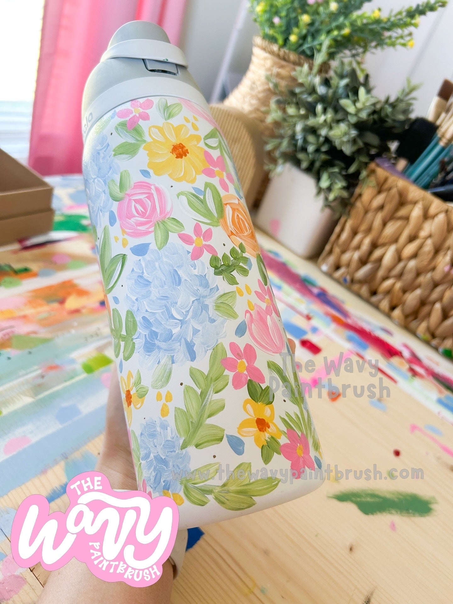 Custom Hand-Painted Bottle - FULLY custom