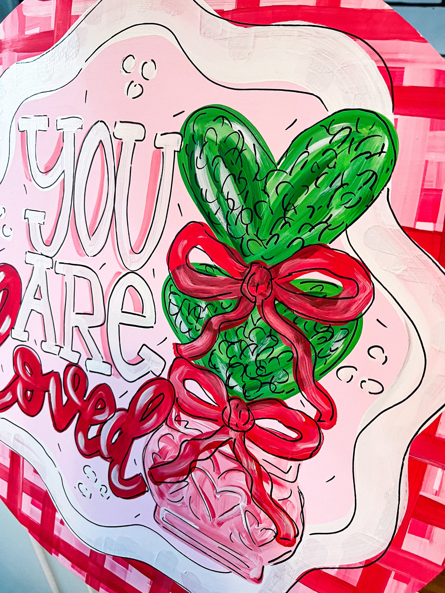“You Are Loved” Valentine’s Door Hanger