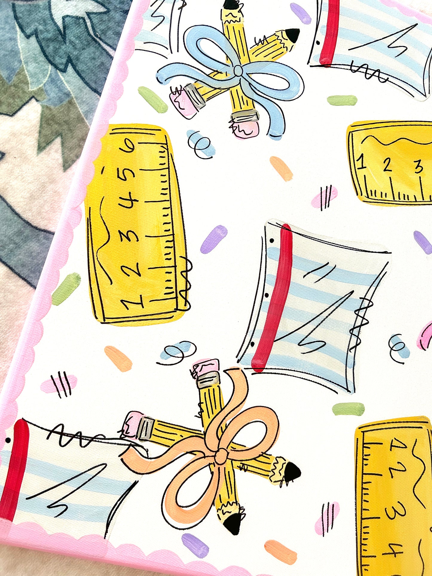 Back to School Confetti | 20x20 Canvas