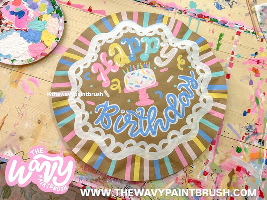 Custom POP OUT 3D Party Signs - PLAIN EDGE