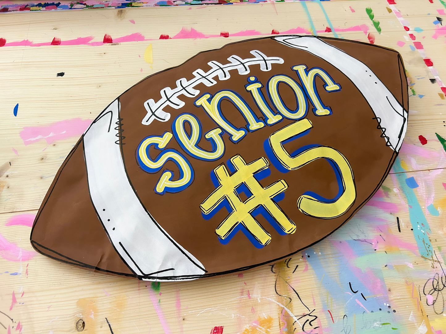 SPORTS BALL PopOut 3D Party Signs - PLAIN EDGE