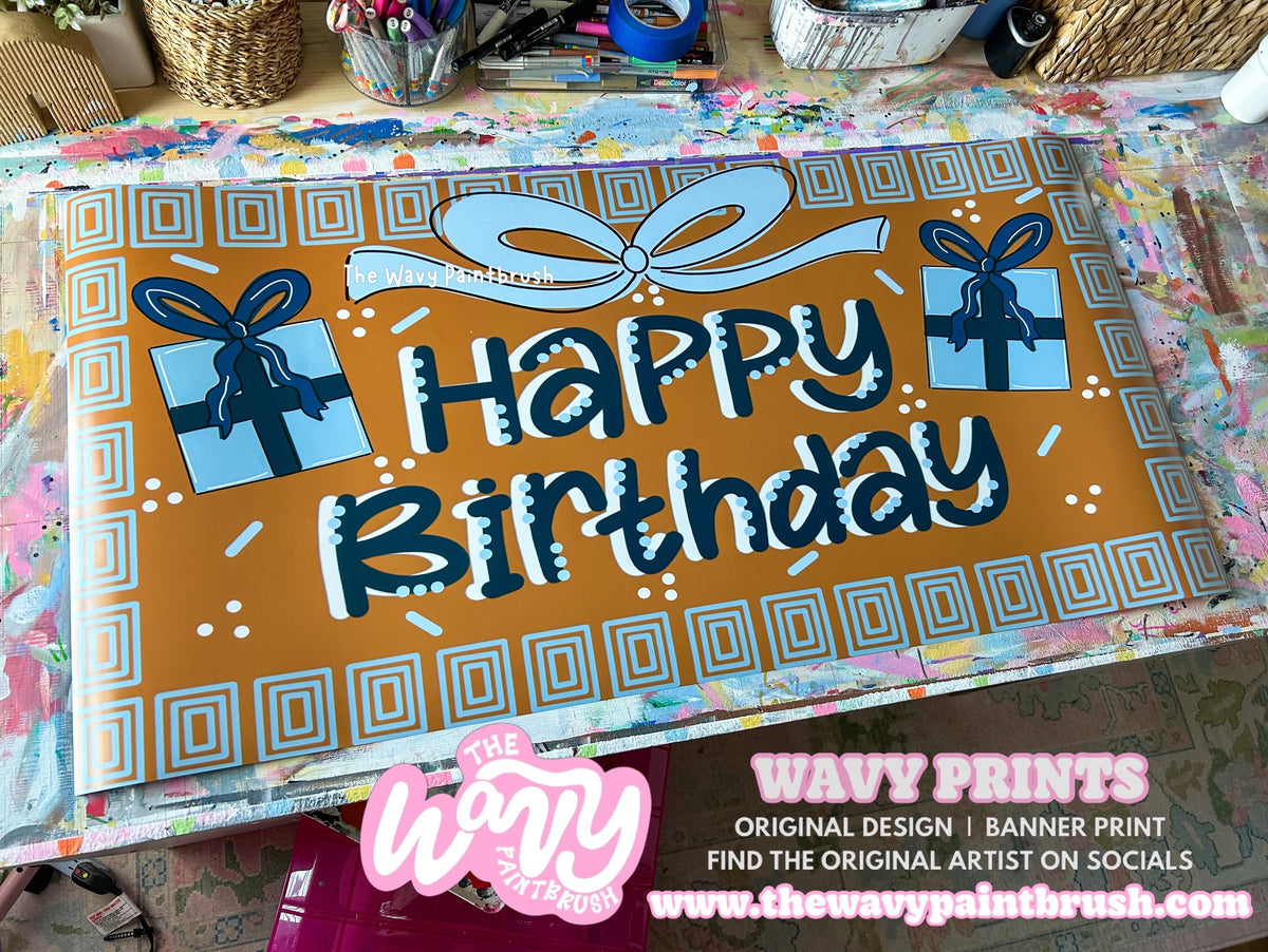 Ready to Ship PRINTED Banner - Birthday