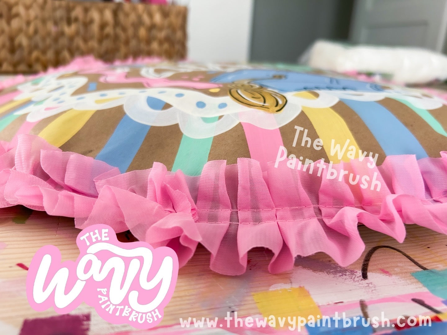 READY TO SHIP • PopOut 3D Sign w/ Ribbon Hanger + Ruffled Edge - Graduation