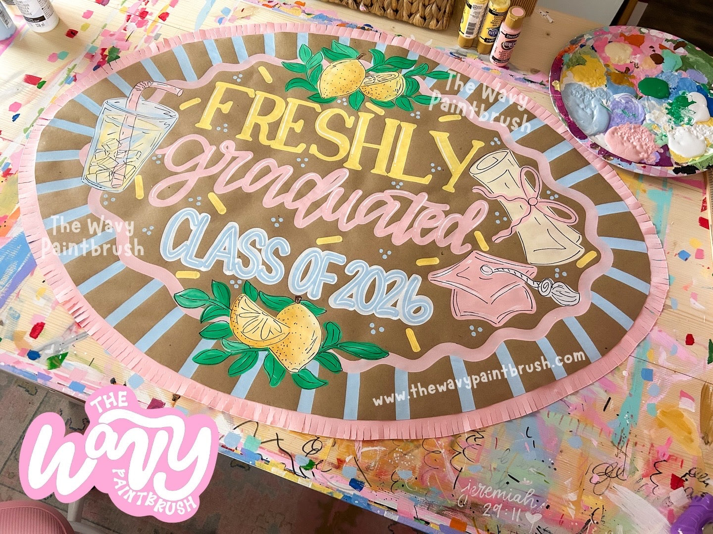 Custom Shaped Banners w/ Fringe Edging – The Wavy Paintbrush