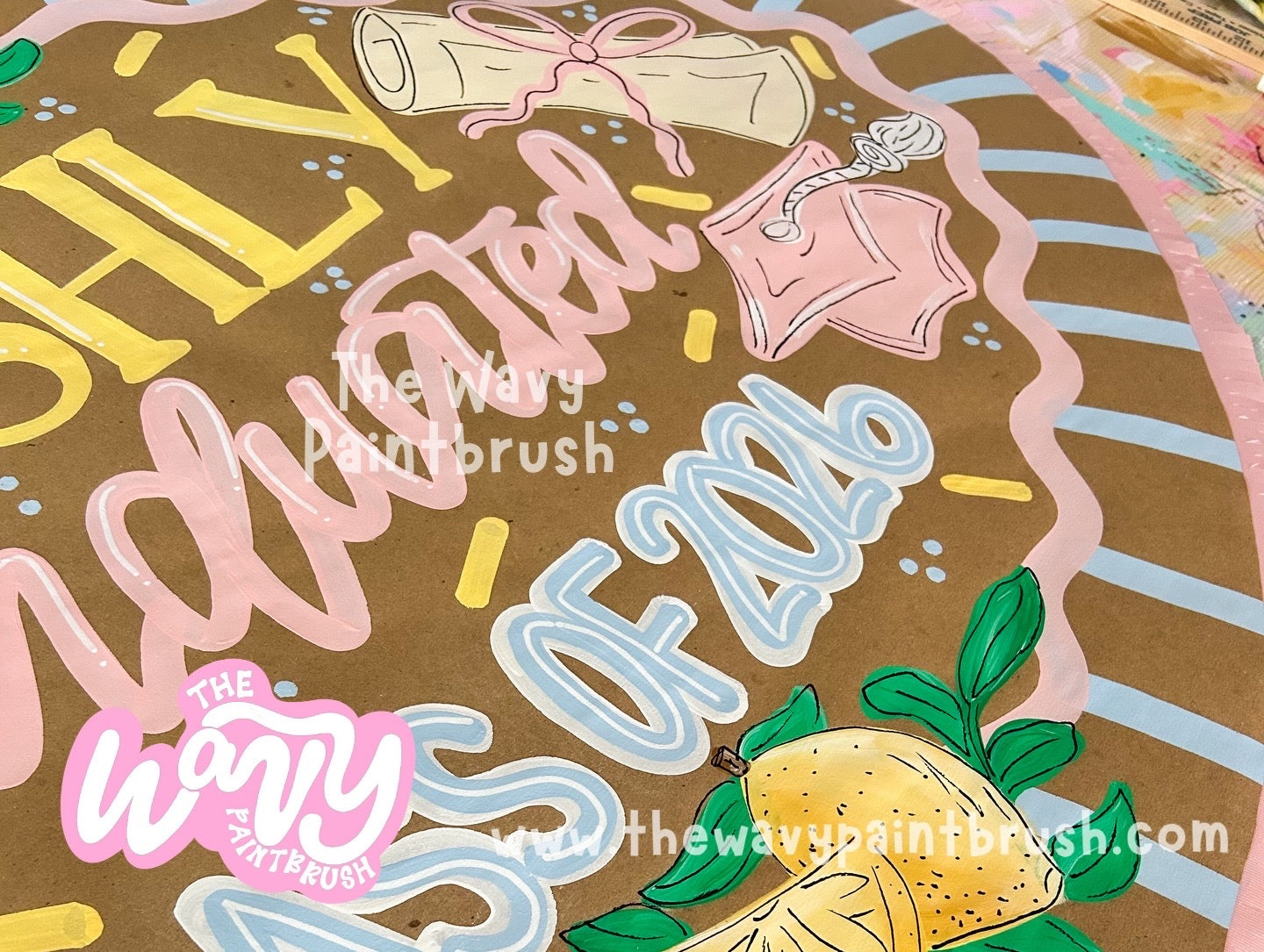 Ready to Ship Oval Banner w/ Added Fringe Edge