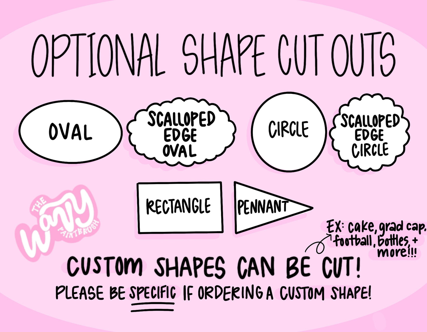 Custom Shaped Banners w/ Fringe Edging