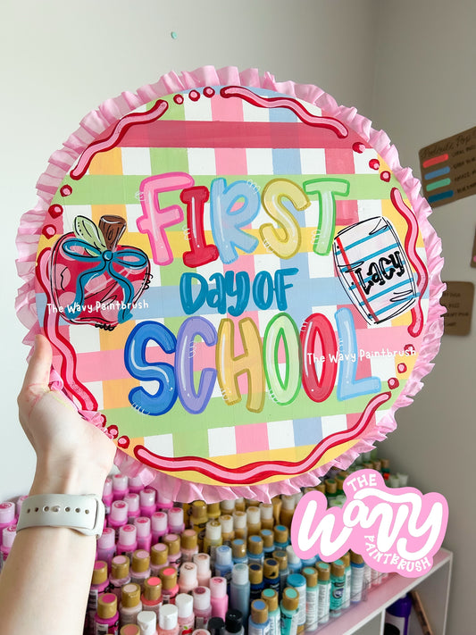 CUSTOM 14” Wooden School Sign
