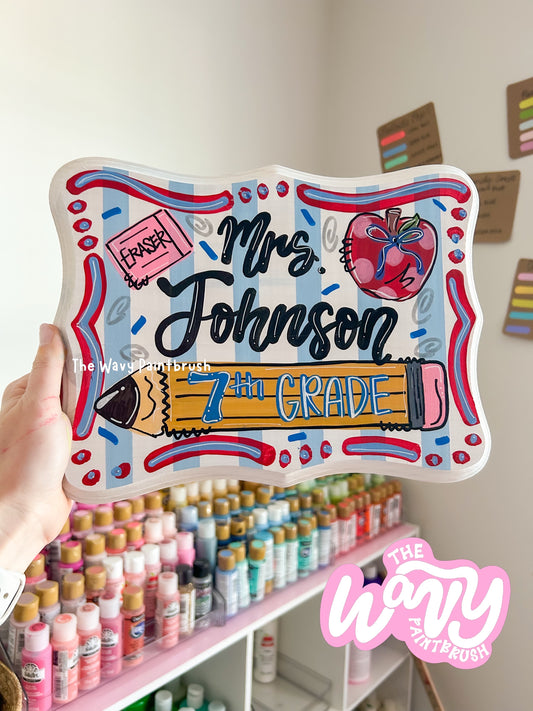 CUSTOM Wooden Sign - 11”x8.5”